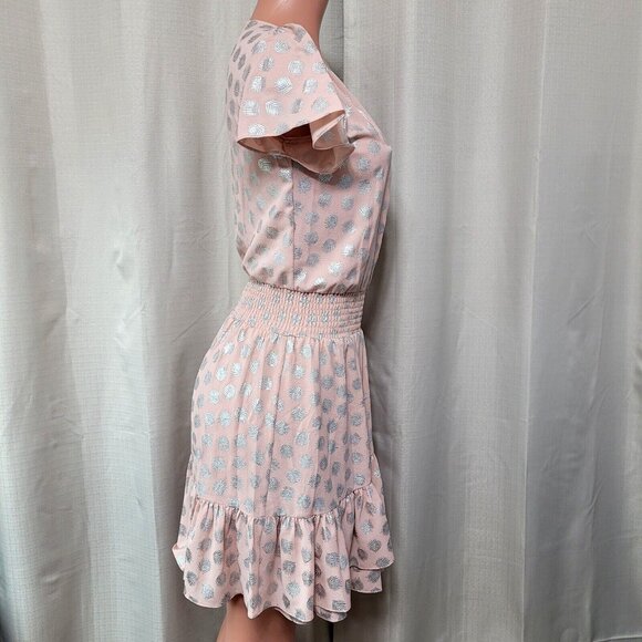 Michael Kors Tossed Tropical Palmetto Faux Wrap Dress - Picture 5 of 6